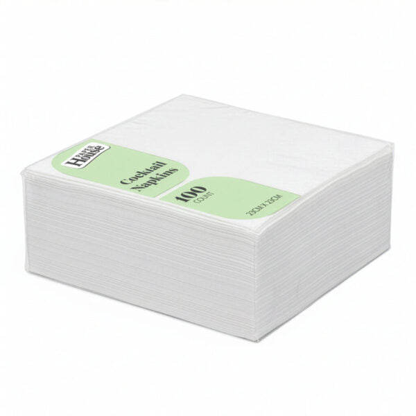 White Cocktail Napkins (100 count)