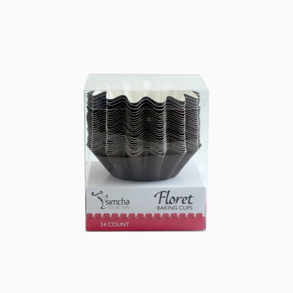 Brown Floret Baking Cups (2 Sizes)