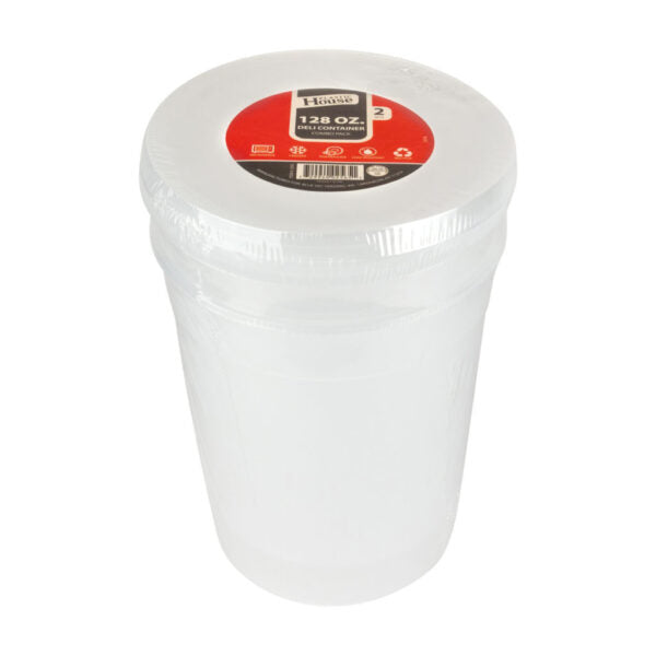 128 OZ Deli Container Combo Pack (2 Count)