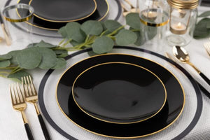 Organic Black/Gold Rim Collection