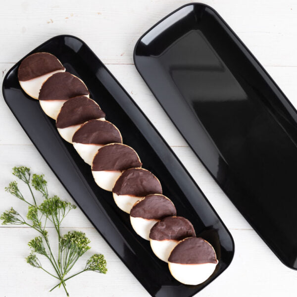 Organic Black 17.5" Rectangle Tray (2 Count)