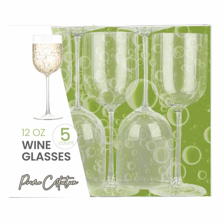 Clear Wine Glasses (5 Count)