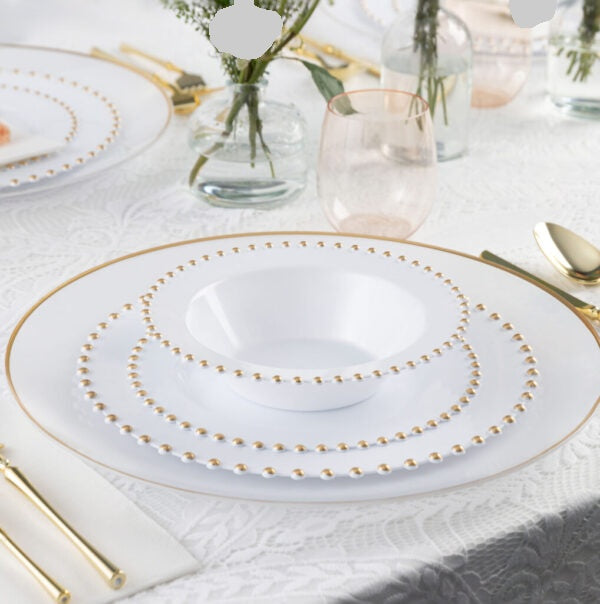 White/Gold Beaded Collection