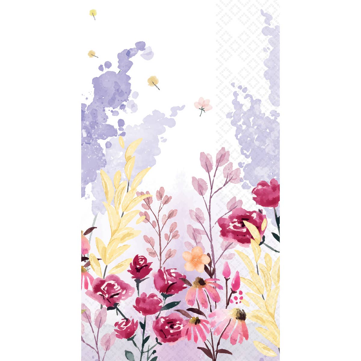 Watercolor Flowerfield Guest Napkins (16 Count)