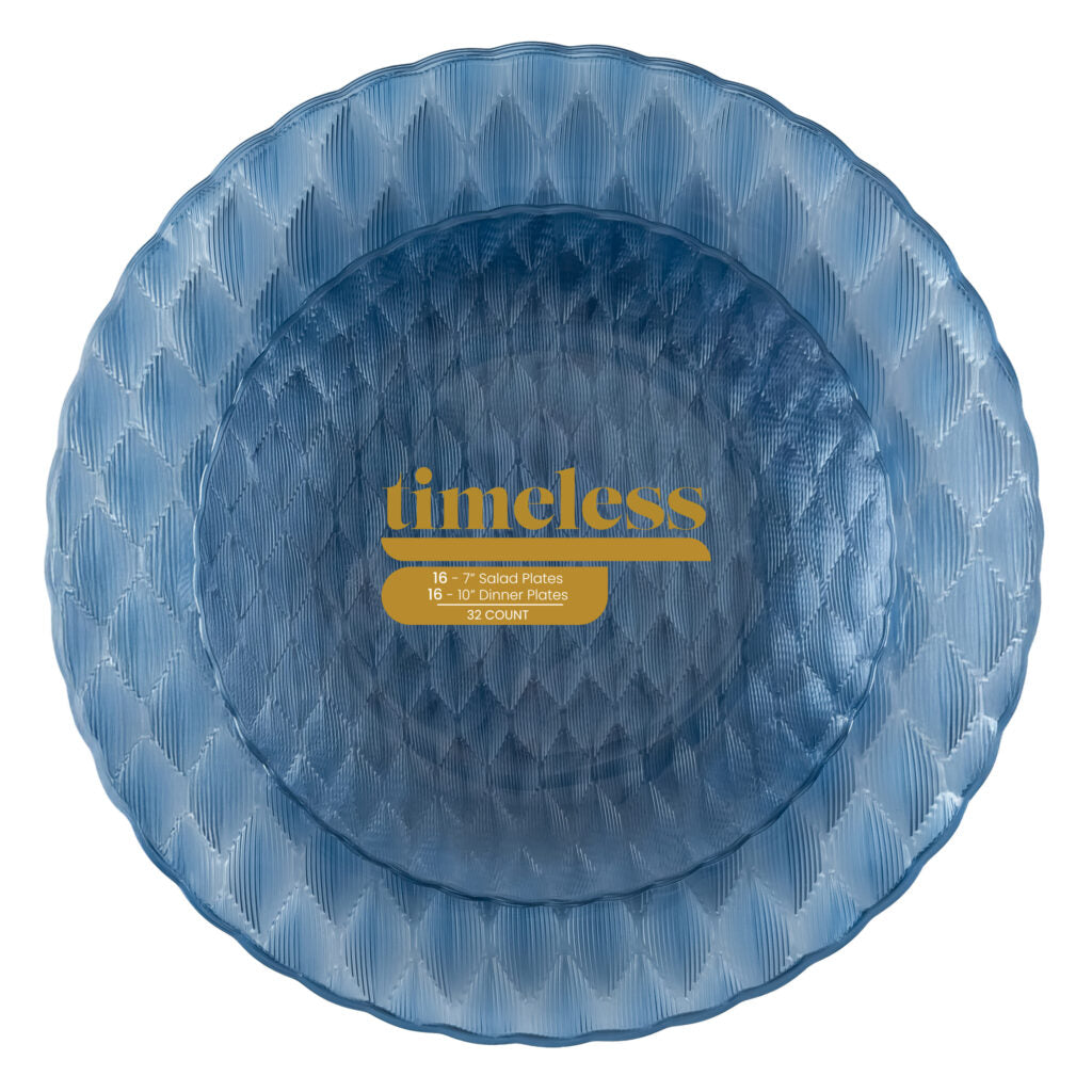 Timeless Blue Combo Plates