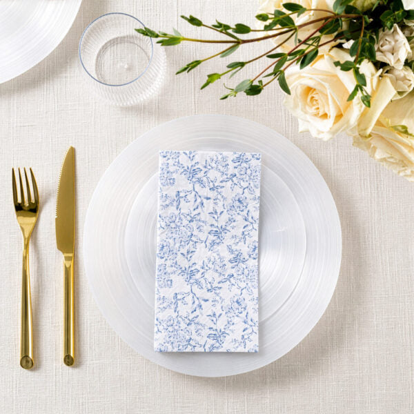 Toile Print Guest Towel Napkins (20 count)