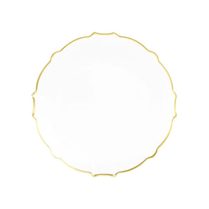 Clear/Gold Petal Plate Collection