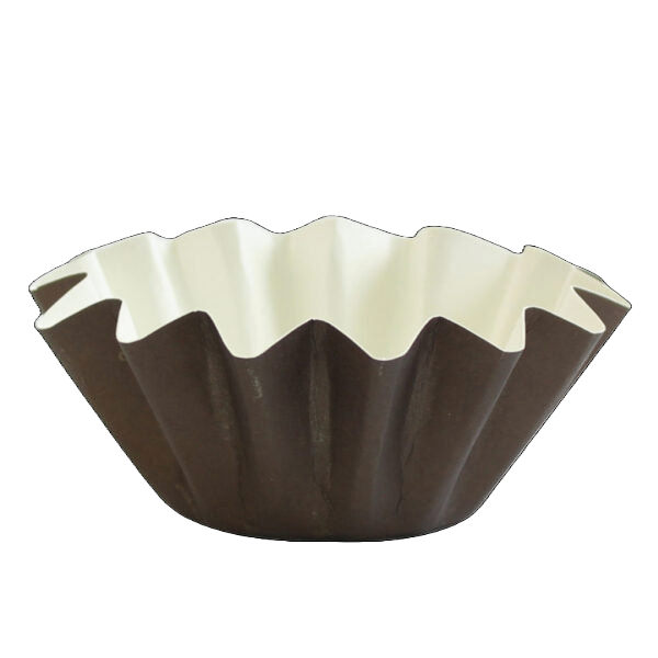 Brown Floret Baking Cups (2 Sizes)