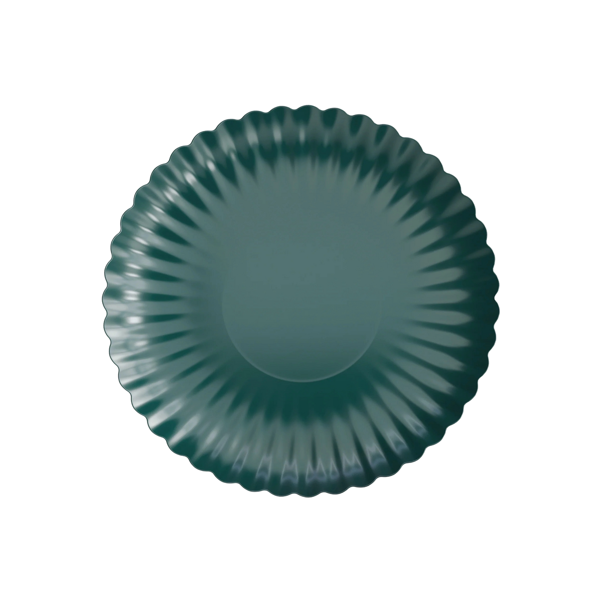 Scalloped Black Aqua Paper Combo Plates