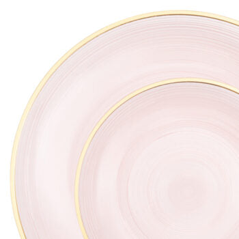 Crystal Design Pink Transparent with Gold Rim