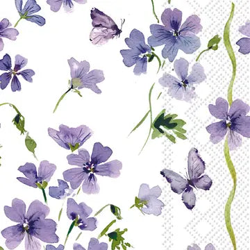 Purple Spring Guest Napkins (16 Count)