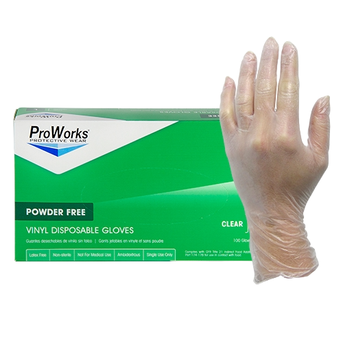 Vinyl Powder Free Disposable Gloves (100 count)