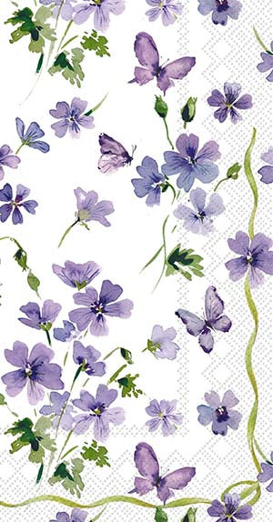 Purple Spring Guest Napkins (16 Count)