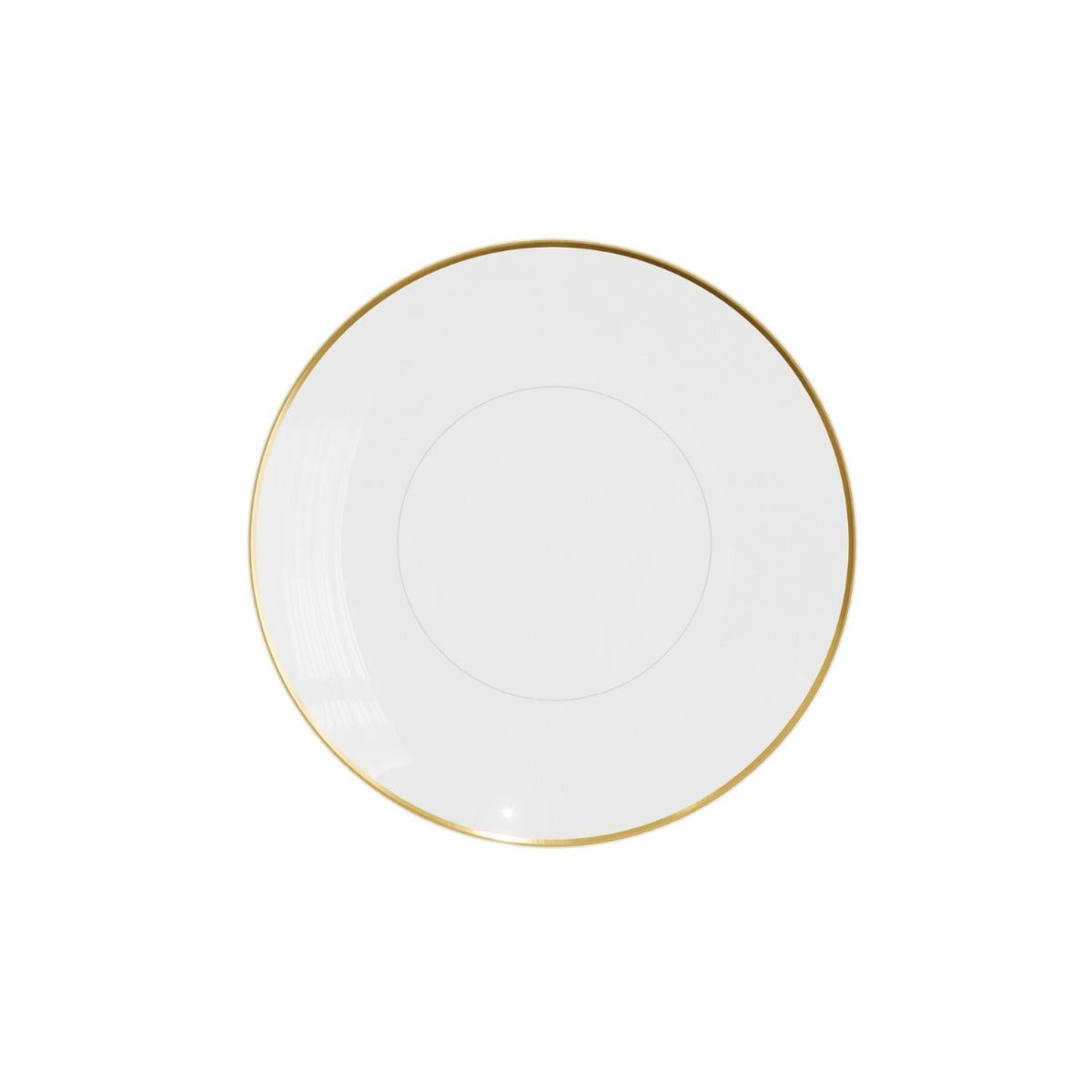 Clear Dessert Plates with Gold Rim