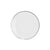 Clear Dessert Plates with Silver Rim