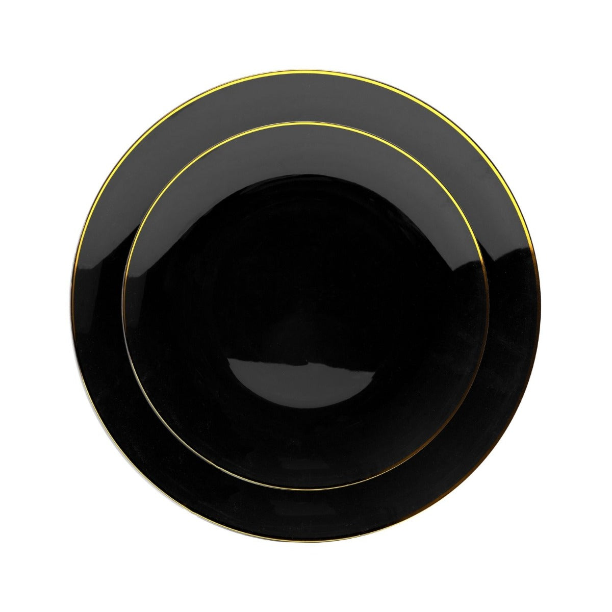Classic Black/Gold Rim Bowls