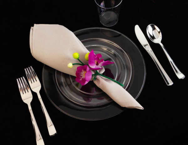 Mod Collection Round Clear Plates and Bowls