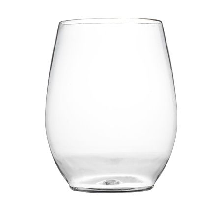 Clear 12 OZ Stemless Wine Goblets (6 Count)
