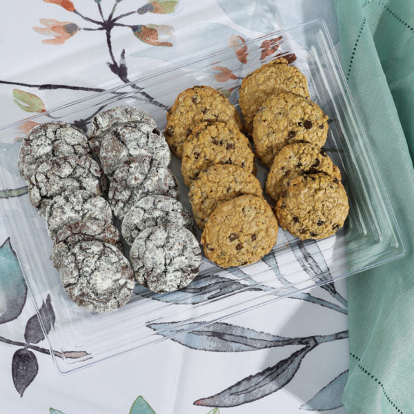 Leveled Rectangle Tray Clear 9×13