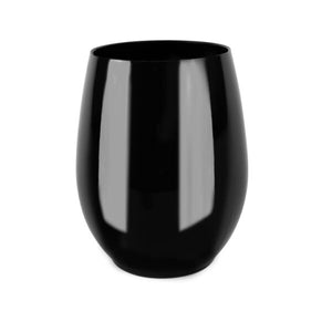 Black 12 OZ Stemless Wine Goblets (6 Count)