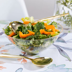 Organic Clear/Gold Rim 58 OZ Salad Bowl