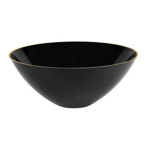 Organic Black/Gold Rim 58 OZ Salad Bowl