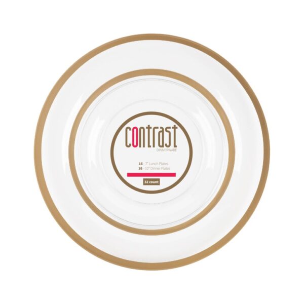 Contrast Clear/Gold Rim Collection
