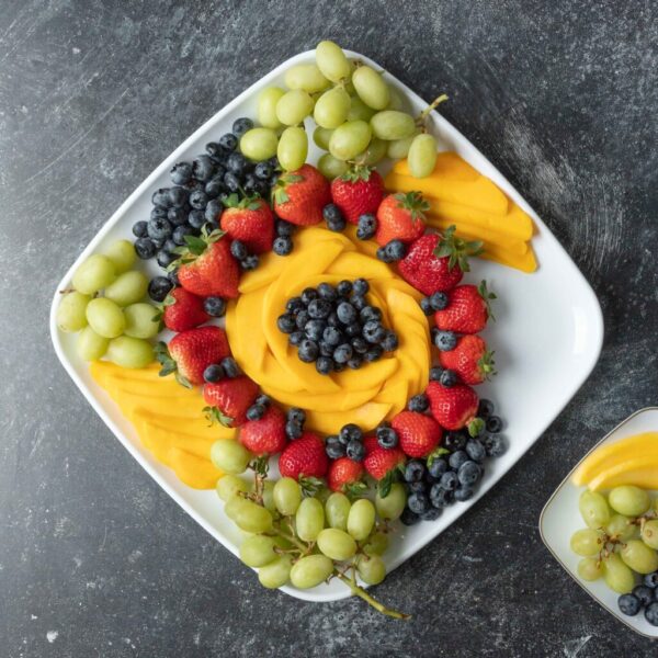 Organic 14" White Square Tray