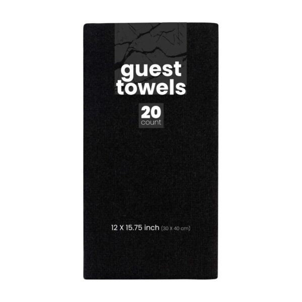 Black Guest Napkins (20 count)