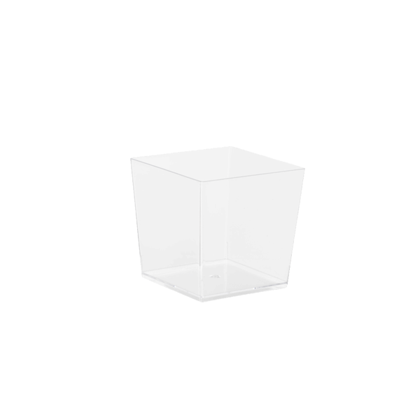 3.6 OZ Clear Square Mousse Cups (10 count)