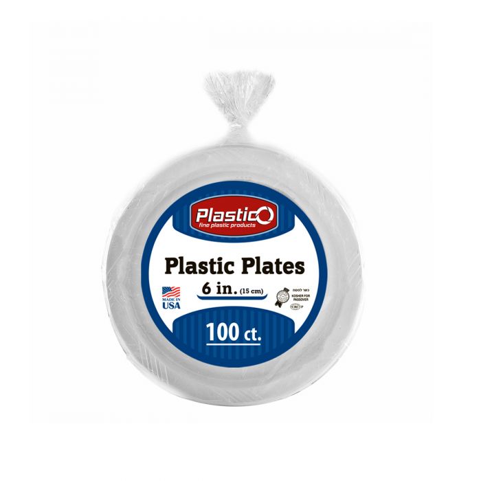Plastico Everyday White Plastic Plates