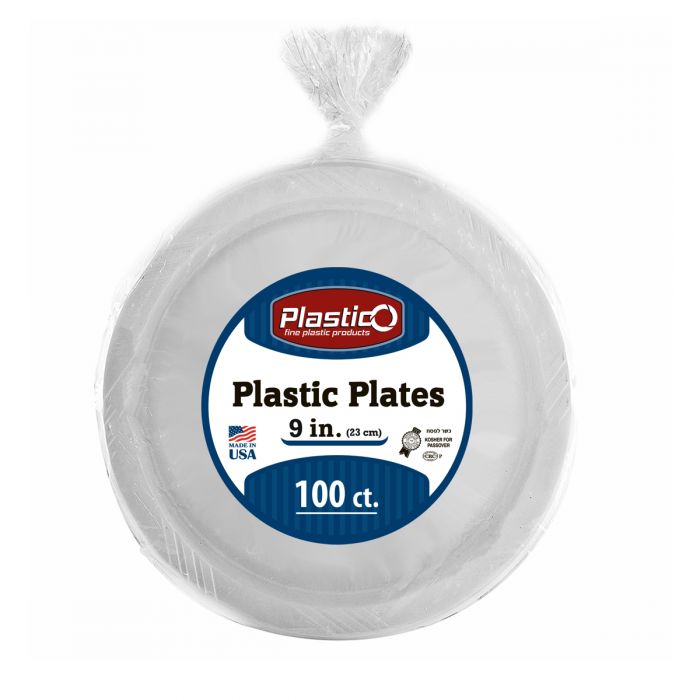 Plastico Everyday White Plastic Plates