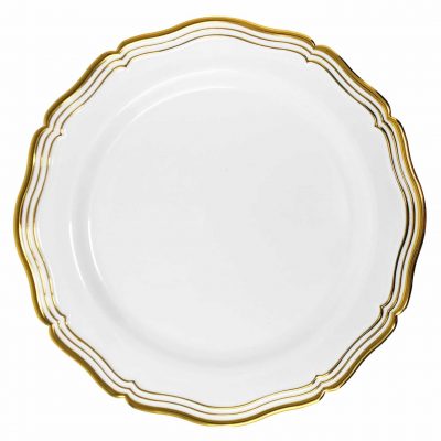 Aristocrat Collection Gold Rim Plates (10 Count)