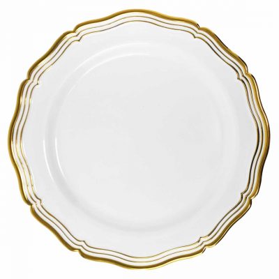 Aristocrat Collection Gold Rim Plates (10 Count)