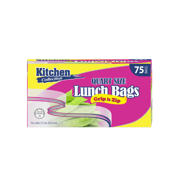 Grip &amp; Zip Quart Bags (75 count)