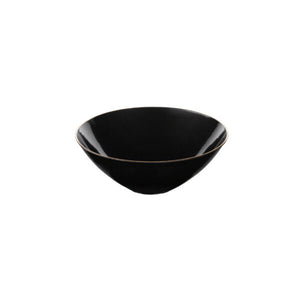 Organic Black/Gold Rim 16 oz Bowls