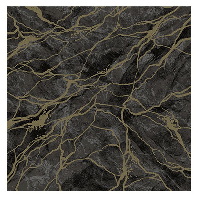 Marble Black &amp; Gold Lunch Napkins (20 count)