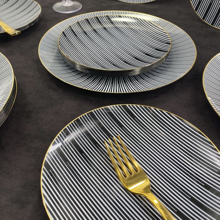 Coupeware Monochrome Dinnerware Combo Plates (32 count)