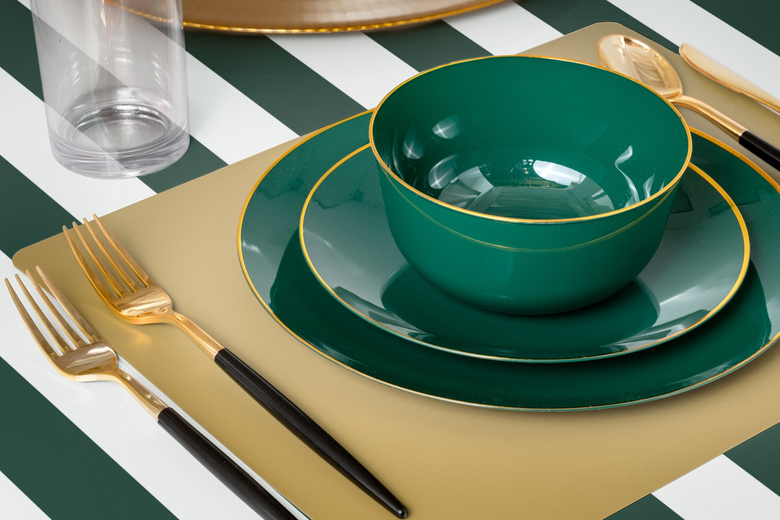 Trendables Green/Gold Rim Collection