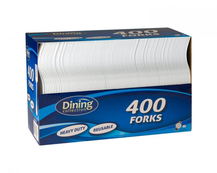 Medium Weight Plastic Forks (400 Count)