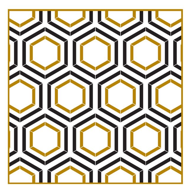 Honeycomb Lunch Napkins (Metallic) - 20 ct.