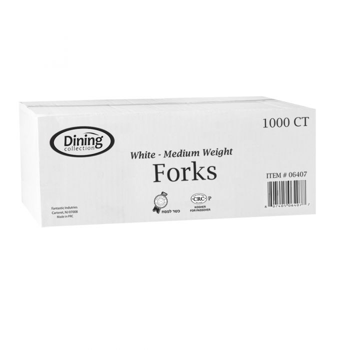 Medium Weight Plastic Forks (1000 Count)