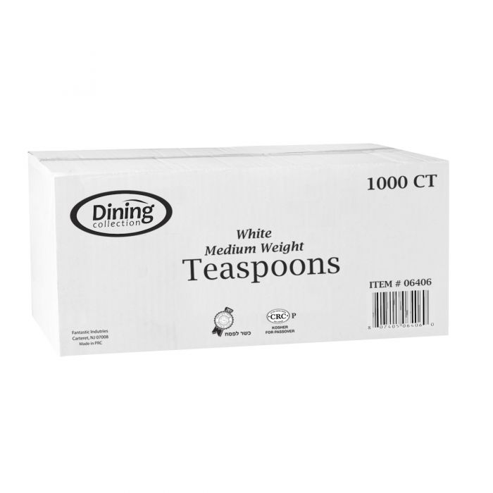 Medium Weight Plastic Teaspoons (1000 Count)